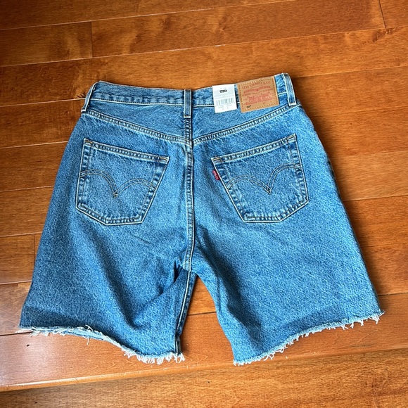 Levi's 501 90's Shorts Women's High Rise Easy Through Hips Button Fly - Picture 3 of 9